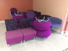 Variety of Upholstery Chairs, Foot Stools and Tub Chairs