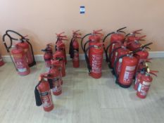 Qty of various Fire Extinguishers