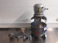 Hobart A200 Dough Mixer with 2 Bowls and 3 Attachments, 240v