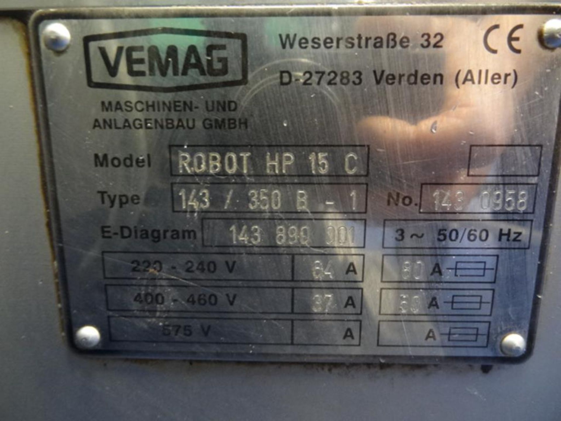 Vemag Robot HP 15 C Extruder - Image 7 of 29