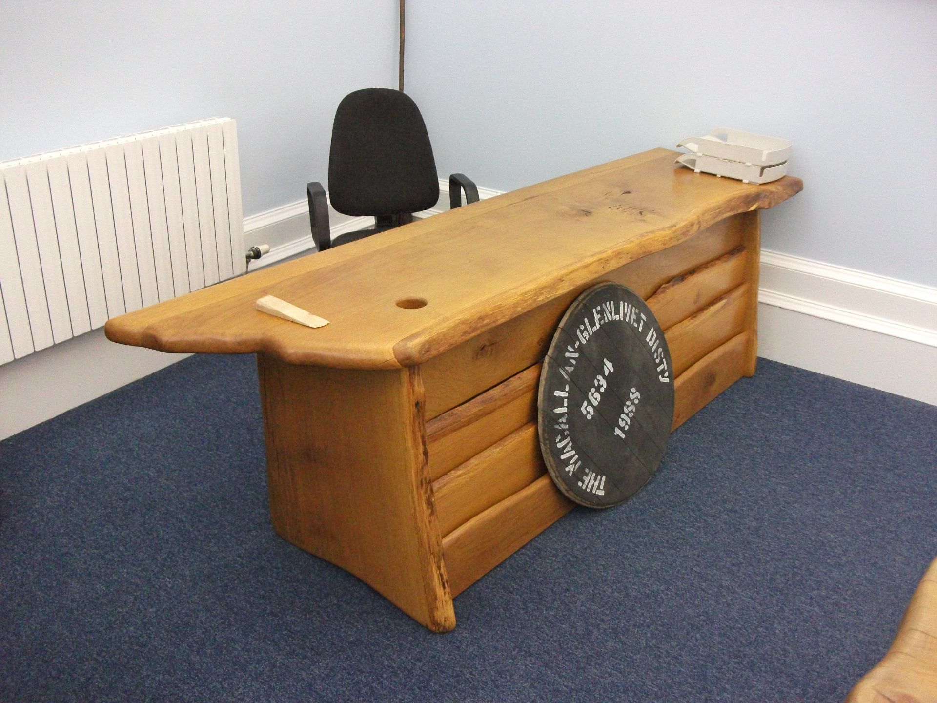 Rustic Furniture including elm board room table de - Image 6 of 9