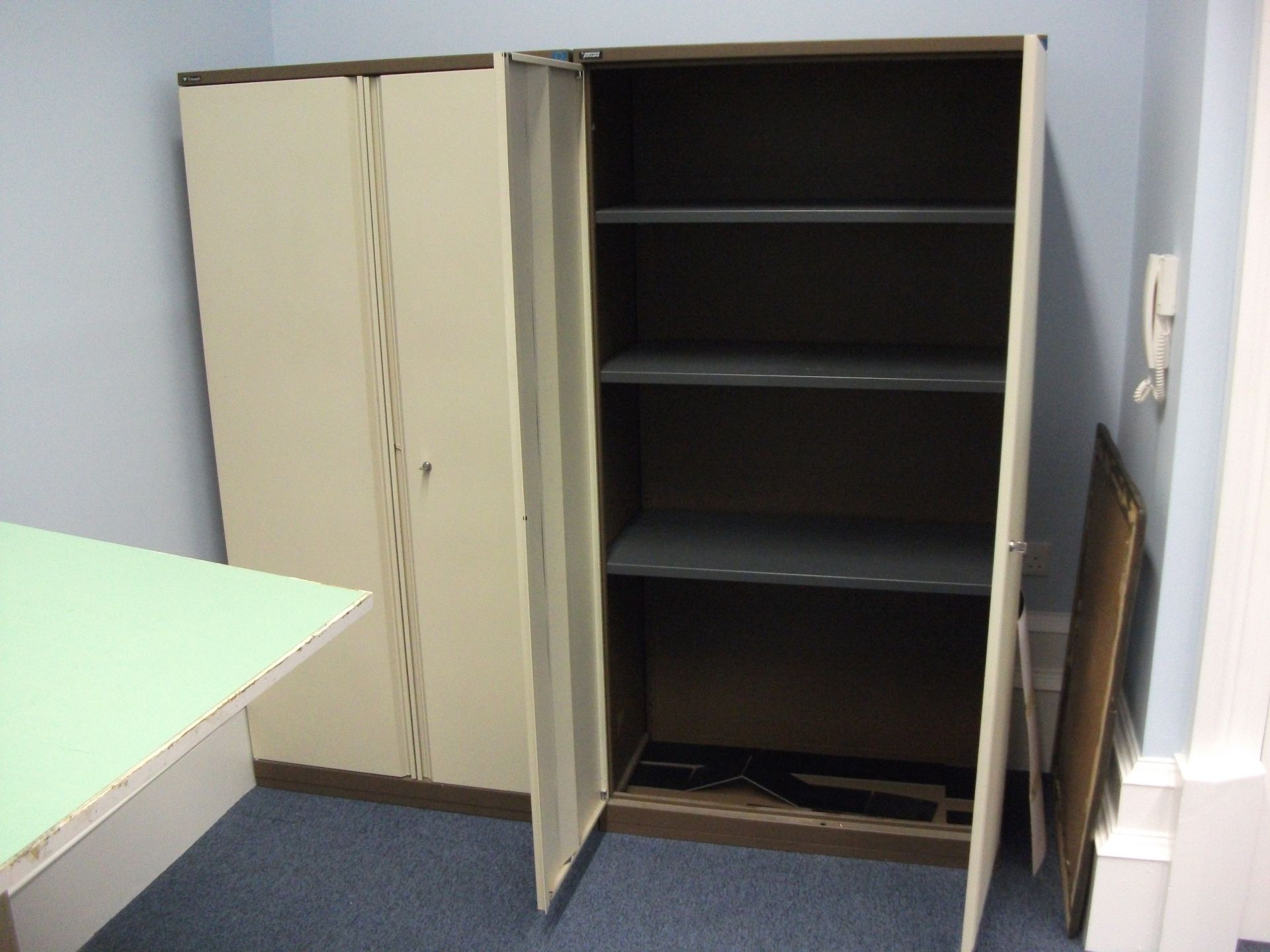 2 Double door steel office cupboards – Located Mou - Image 2 of 2