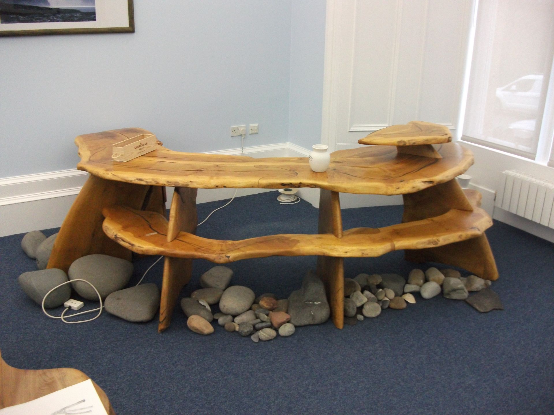 Rustic Furniture including elm board room table de - Image 7 of 9