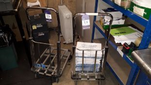 2 x Flat Bed Trolleys