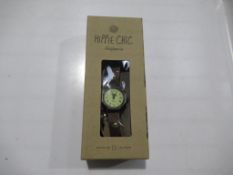 A box of Hippie Chic 'Indie Watch Tan' watches