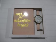 A box of Lily & Stone 'Passport Holder Watch Set'