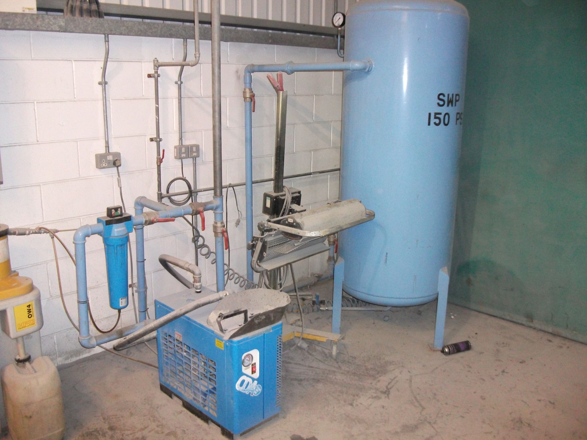 CDA refrigerant Air drier, Vertical air receiving tank and HPC OW4 oil/water separator