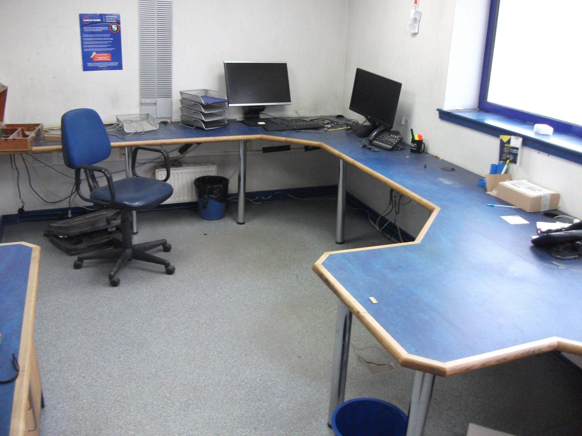 Loose and removable contents to offices including computer monitors, chairs, filing cabinets etc (