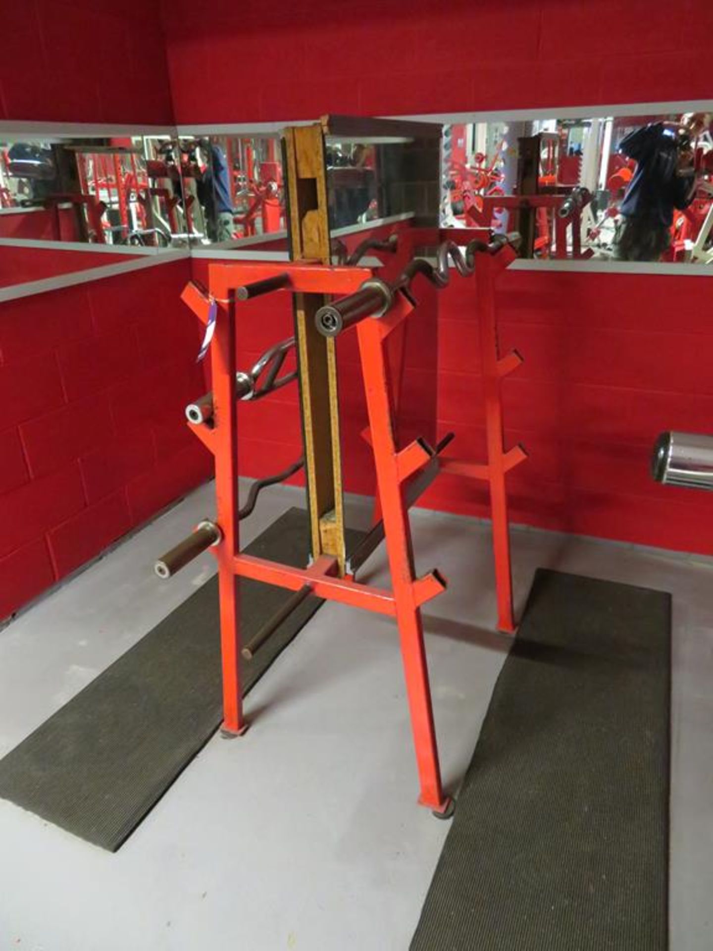 2 x Curling Bars, Triceps Bar comes with stand - Image 3 of 3