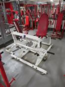 A Hammer Strength Plate Loaded Leg Press Machine