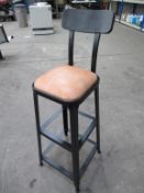 2x Industrial UPH High Stools with Back