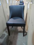 x2 Charlotte Side Chairs (Vena Black 32146)