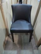 x2 Charlotte Side Chairs (Vena Black 32146)
