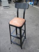 2x Industrial UPH High Stools with Back