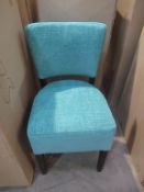 2 x Memphis Dining Chairs (Enigma Turquoise)