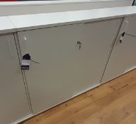 Contemporary laminate 2-door Office Cabinet 1150 x