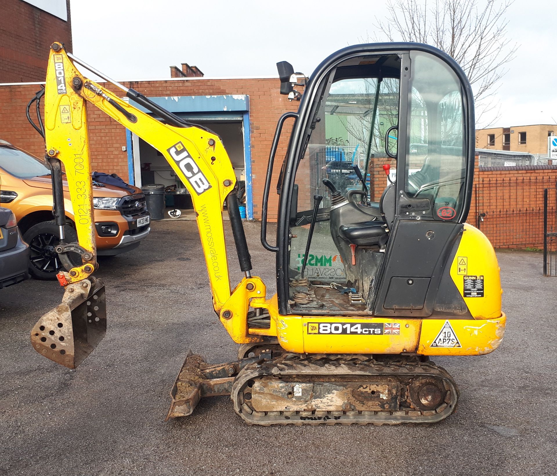 JCB 8014 Cab Mini Excavator, with mechanical quick hitch & ditch buckets, Year 2017, Hours 1,050. - Image 2 of 14