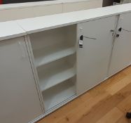 Contemporary laminate 2-door Office Cabinet 1150 x