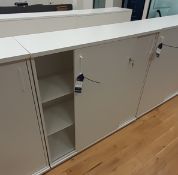 Contemporary laminate 2-door Office Cabinet 1150 x
