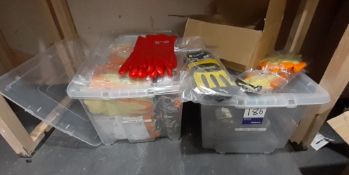 Quantity of various Work Gloves, inc Tilsatic Rhino Guard & Click 2000 EC80R XL economy Grip