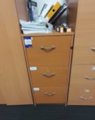 Beech effect 3-drawer Filing Cabinet