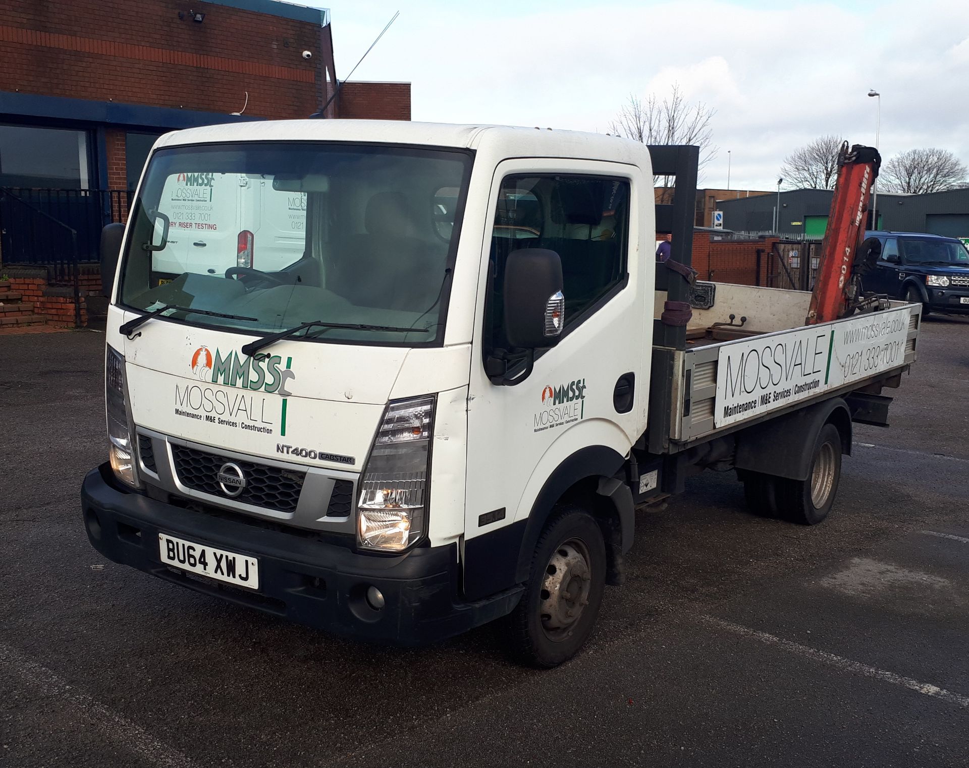 Nissan Cabstar NT400 35.14 flatbed, with Maxilift H2B3 crane, Registration BU64 XWJ, Mileage 82,645, - Image 3 of 16