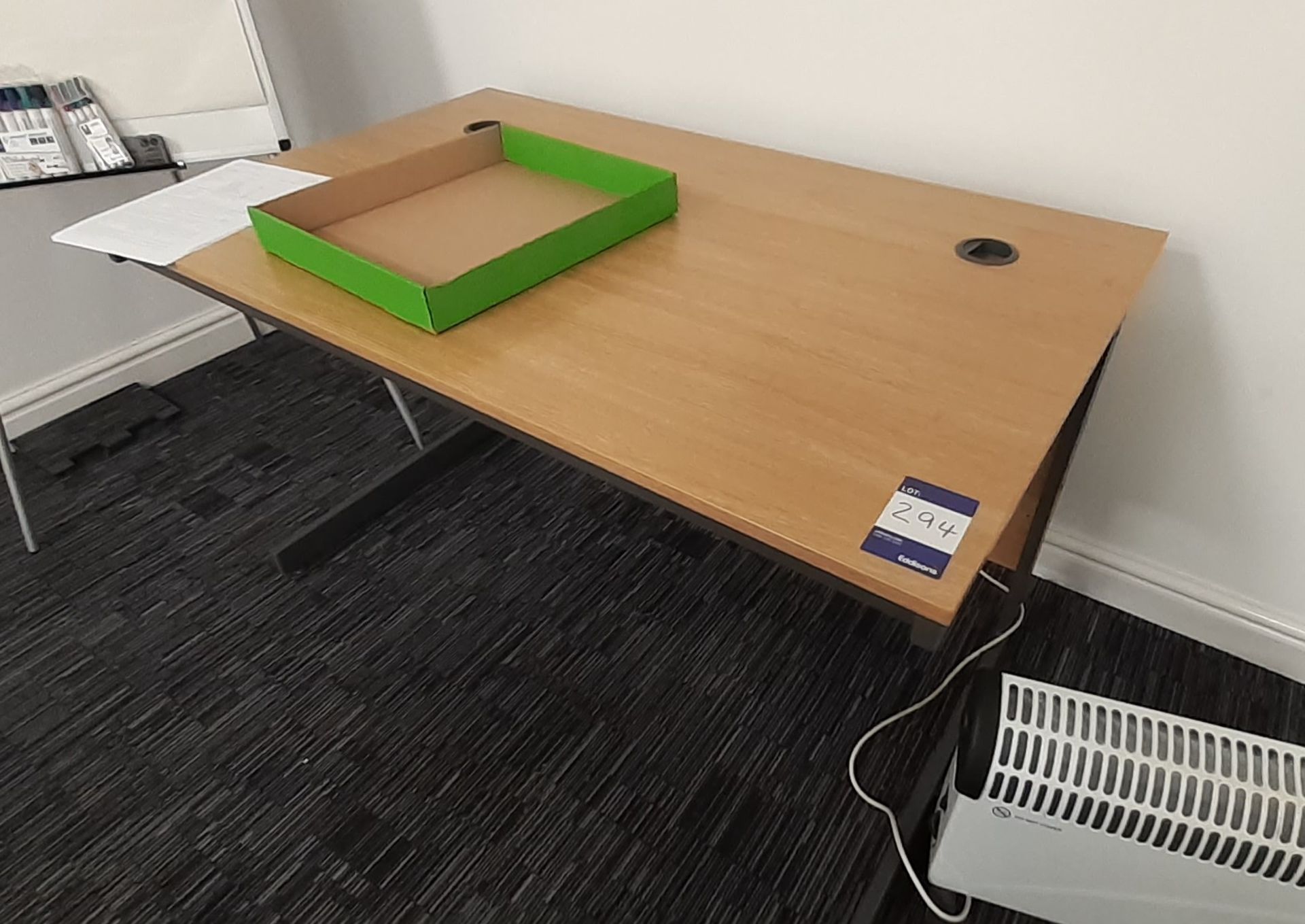 Oak effect rectangular cantilever Desk