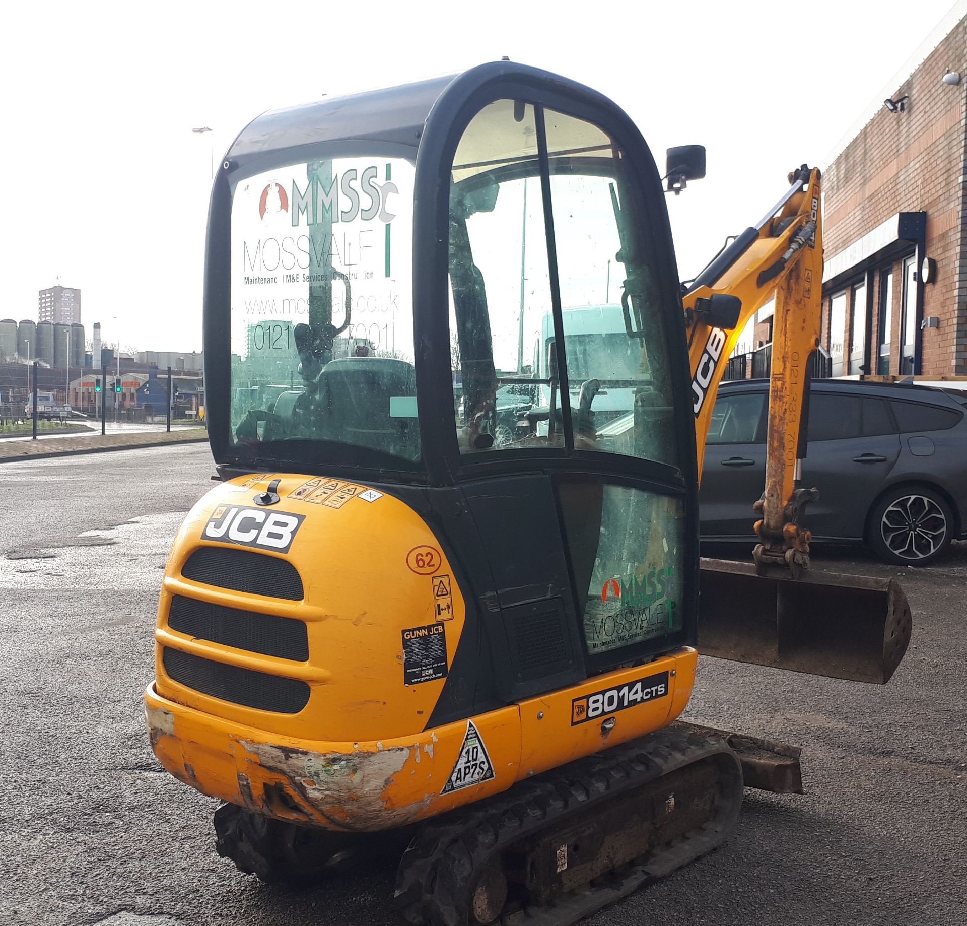 JCB 8014 Cab Mini Excavator, with mechanical quick hitch & ditch buckets, Year 2017, Hours 1,050. - Image 4 of 14