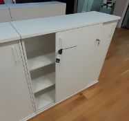 Contemporary laminate 2-door Office Cabinet 1150 x