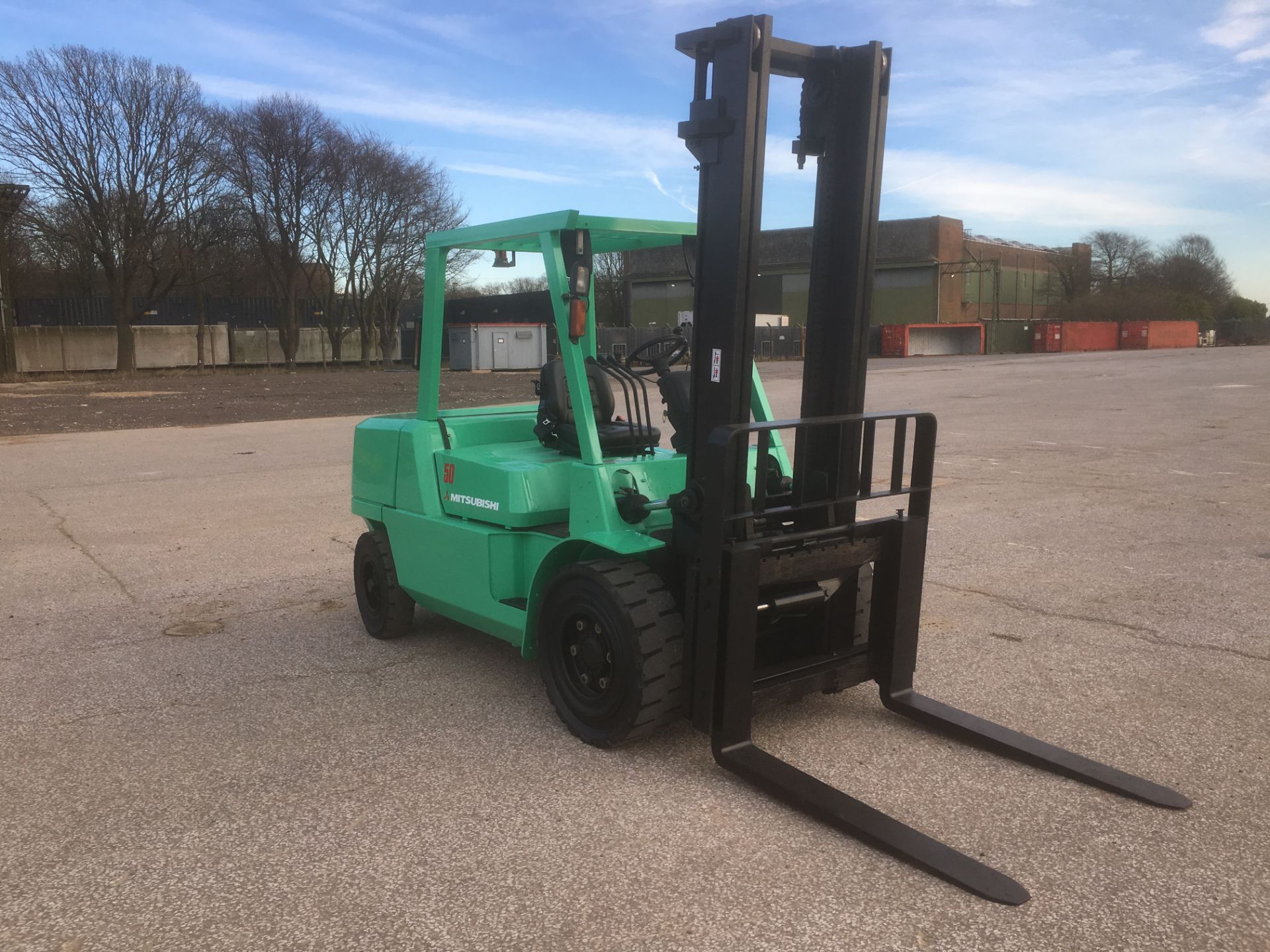 Mitsubishi FDK50 5T Diesel Forklift - Image 3 of 9