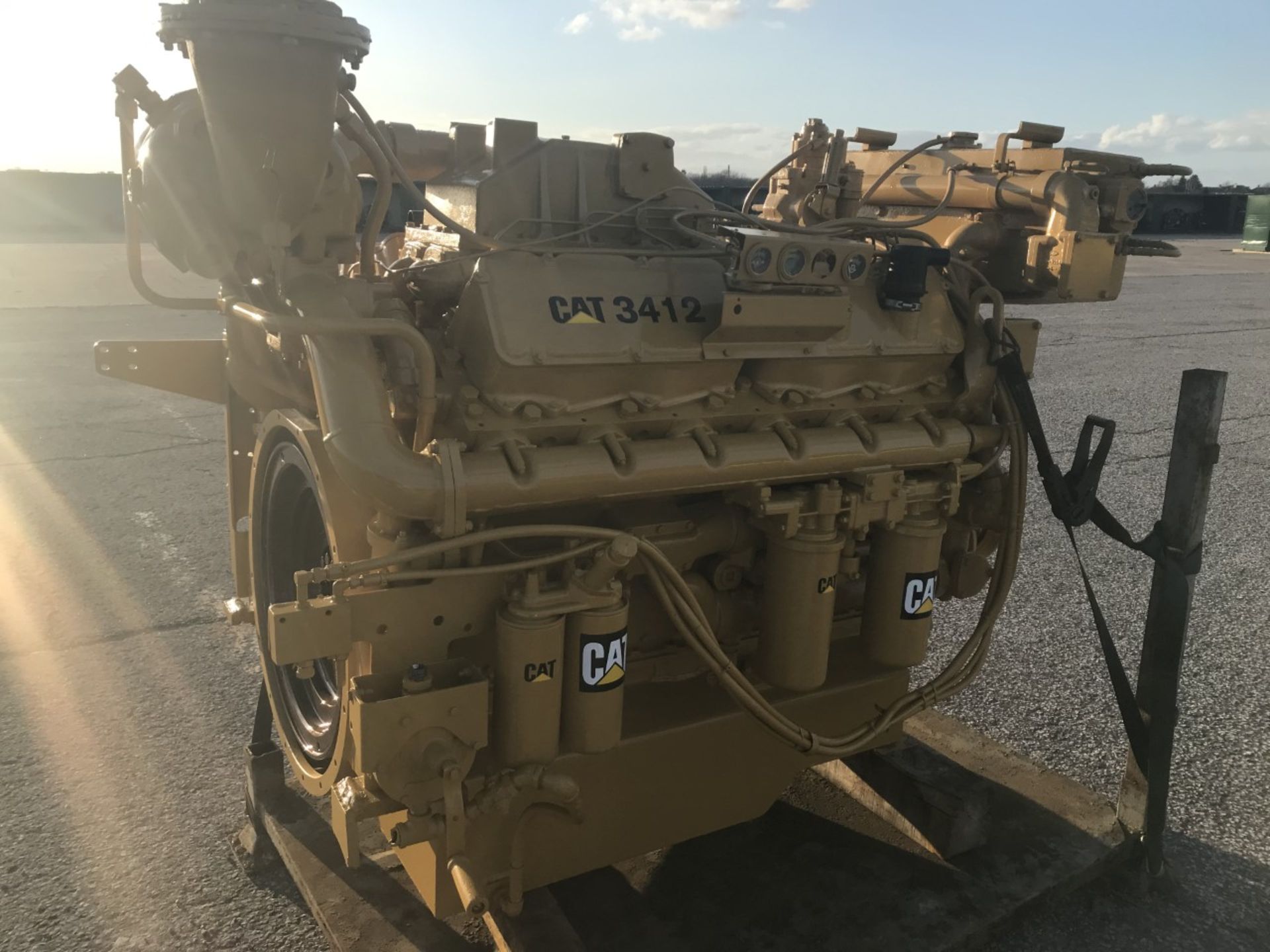 Caterpillar 3412T Marine Diesel Engine Seized - Image 2 of 4