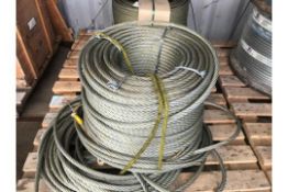 16mm Unused Wire Rope 350M long Rope Dia