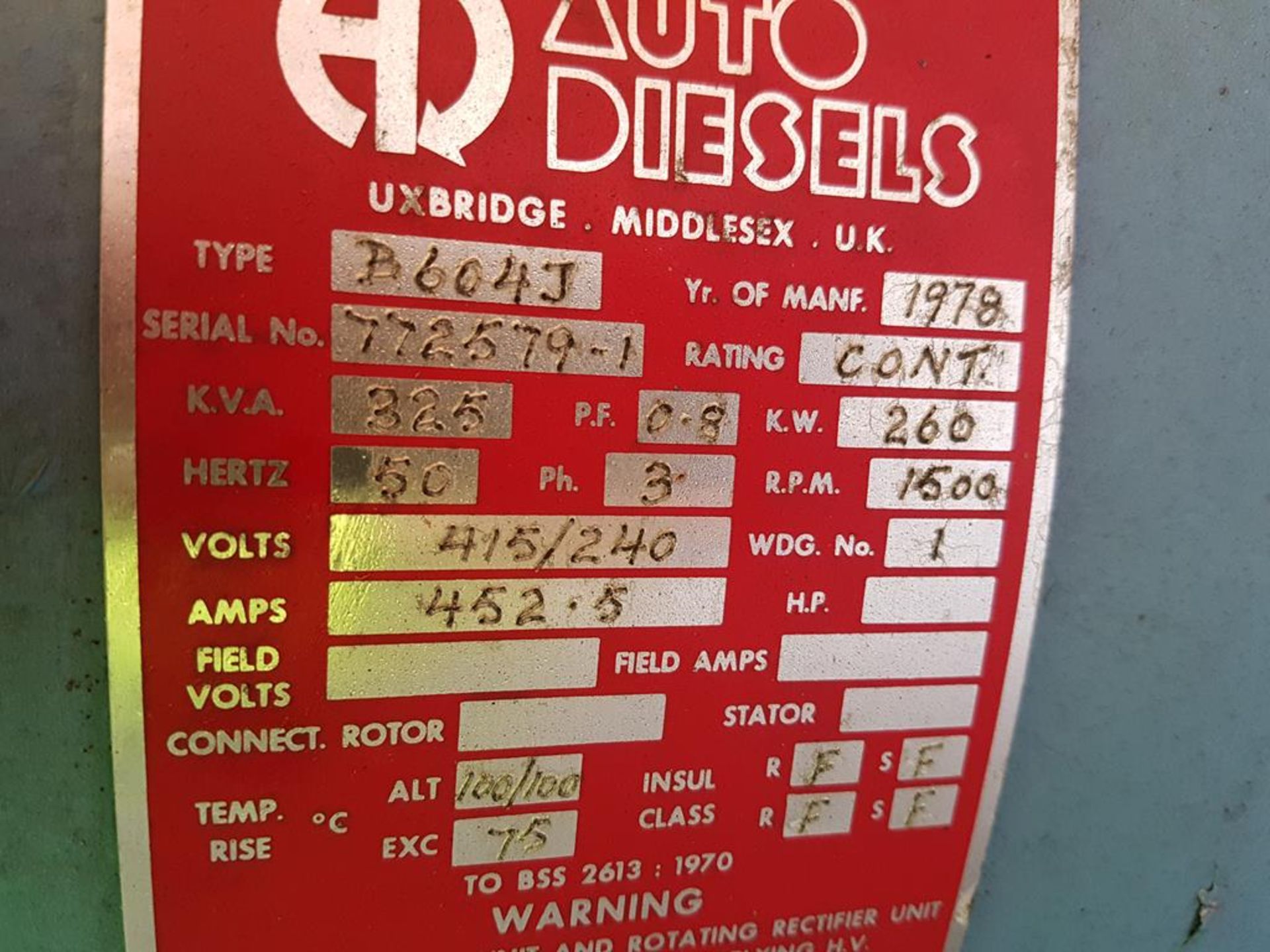 350KVA Generator Dorman Ex Standby - Image 5 of 5