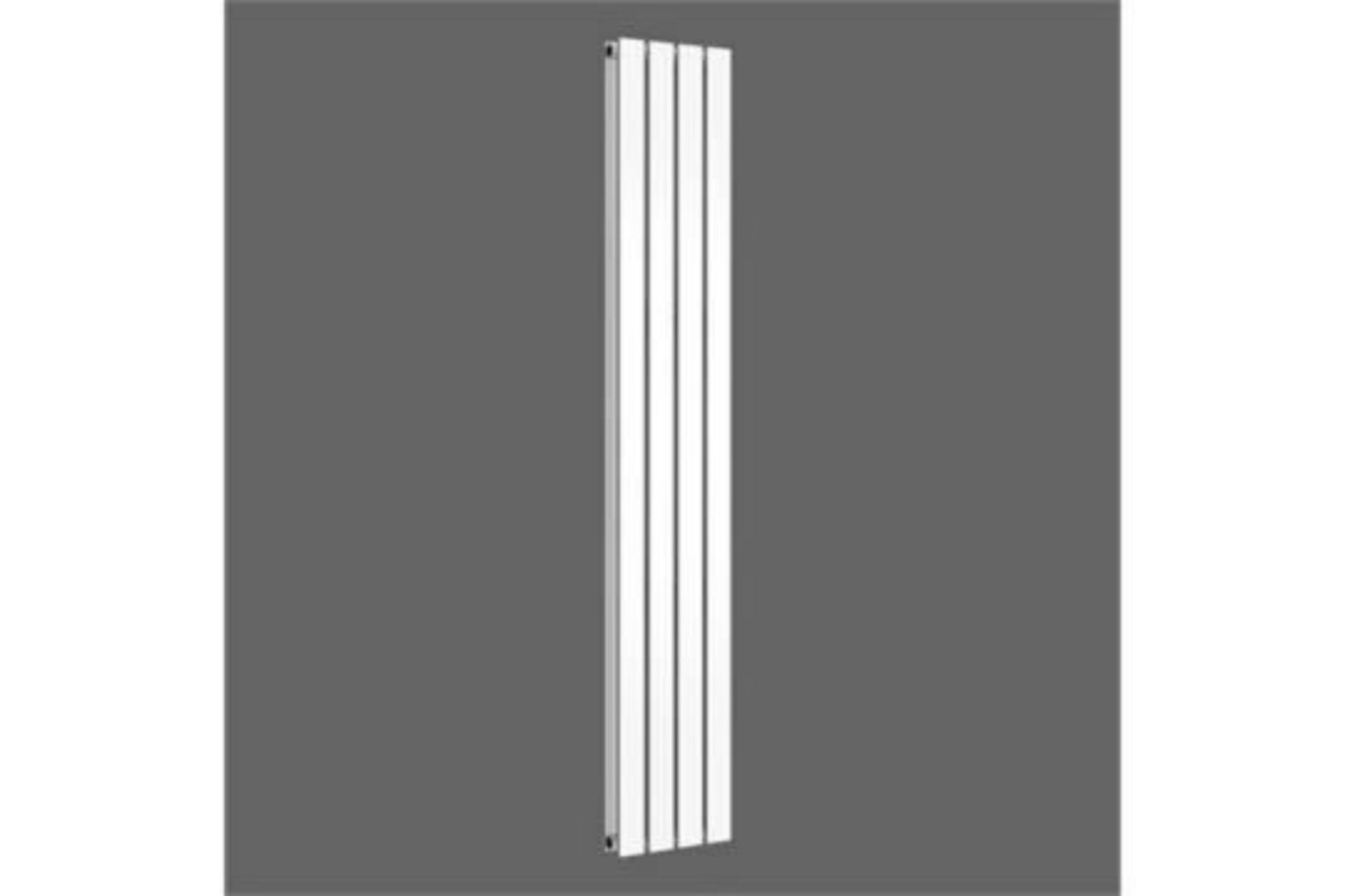 New & Boxed 1800x300mm Gloss White Double Flat Panel Vertical Radiator.Rrp £349.99.Rc236.Made With - Image 2 of 2
