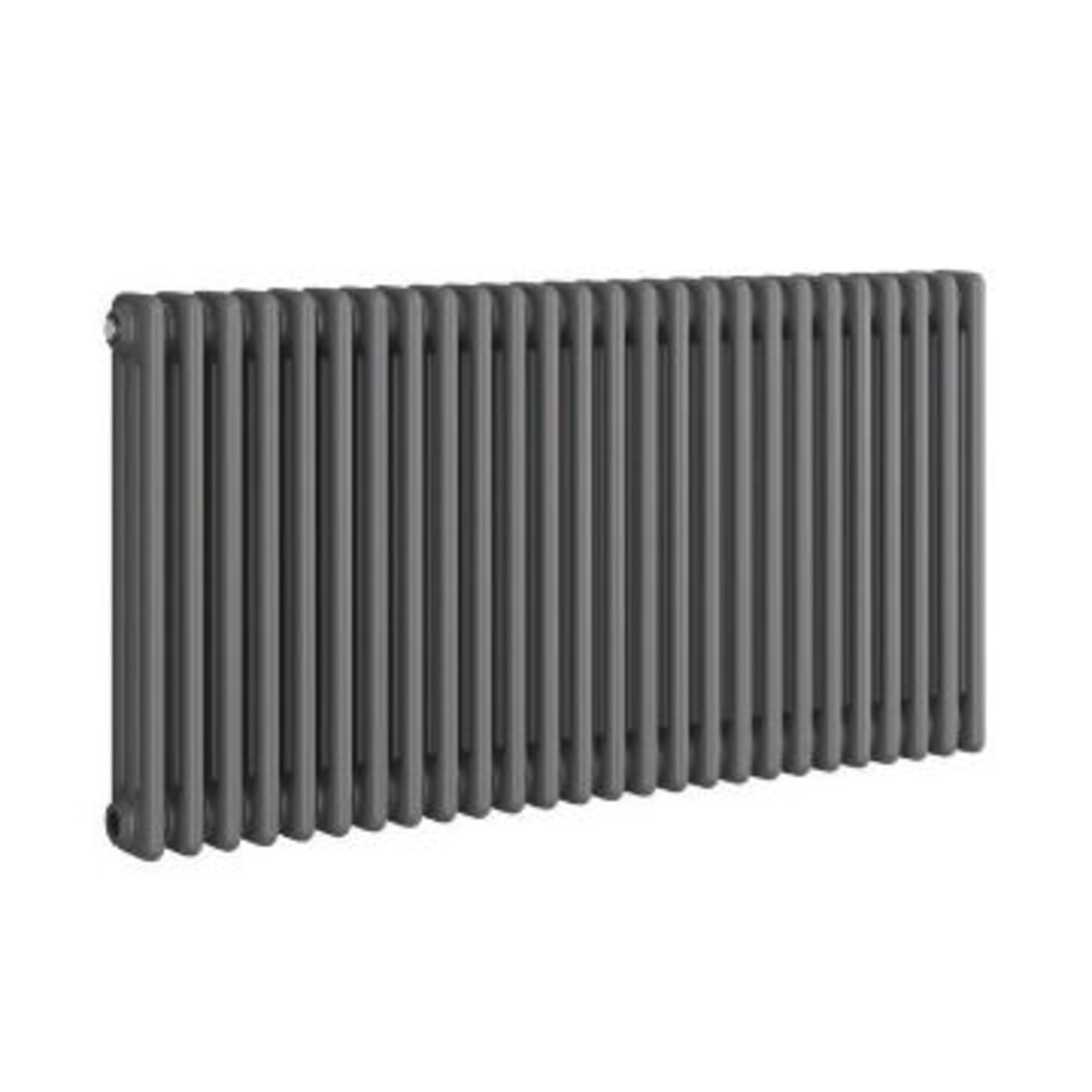 New & Boxed 600x828mm Anthracite Double Panel Horizontal Colosseum Traditional Radiator.RCA563. - Image 2 of 2