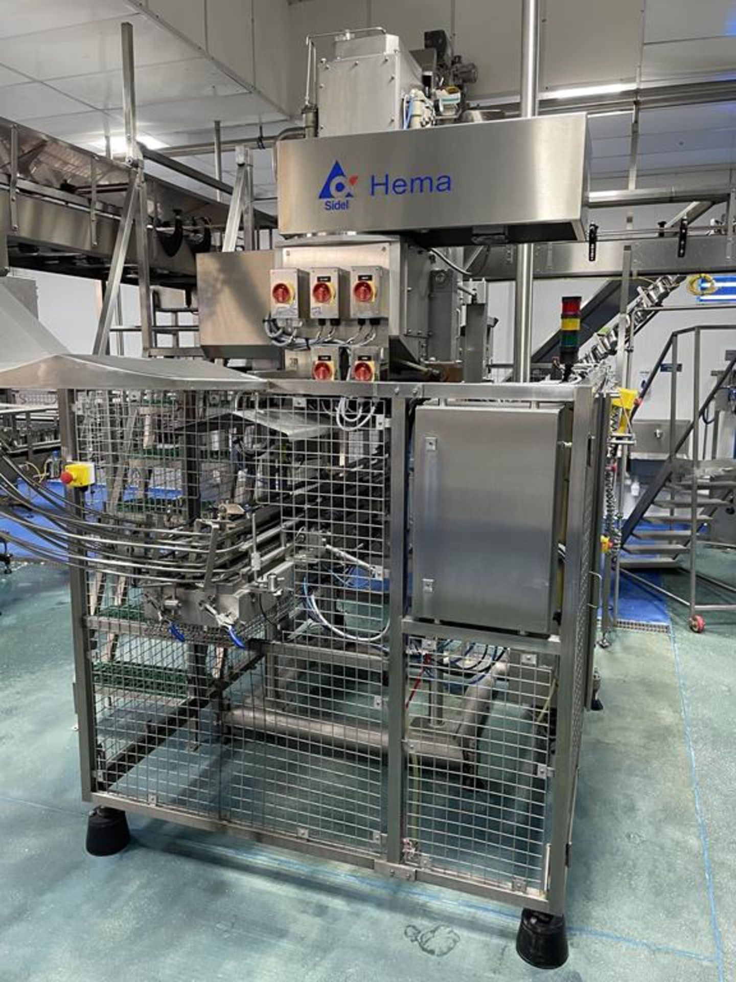 Hema Twin Head Can Filler. Overhead Acrylic Slat Belt Infeed Conveyor with Can Chute. Overhead Acryl - Image 14 of 14