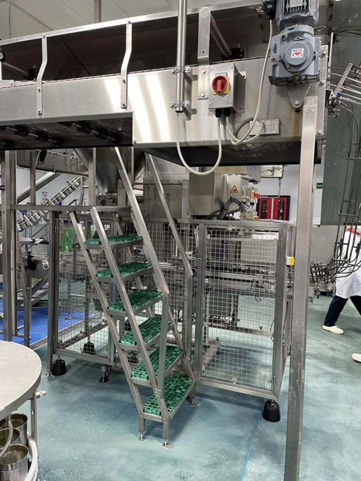 Hema Twin Head Can Filler. Overhead Acrylic Slat Belt Infeed Conveyor with Can Chute. Overhead Acryl - Image 3 of 14