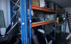 Qty of various racking components and 2 bays of bo