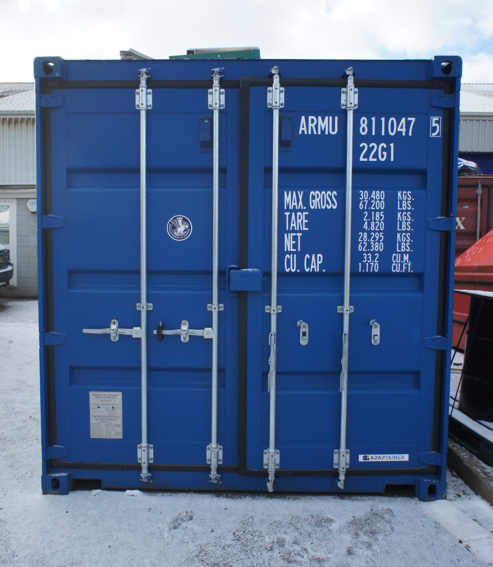 20ft metal storage / shipping container, one trip, - Image 2 of 3