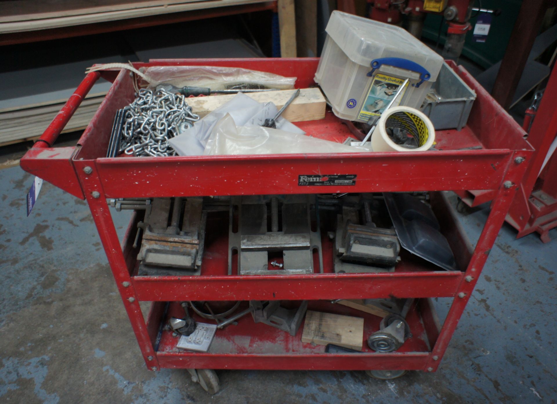 Fern mobile tool trolley and contents to include v - Image 2 of 3