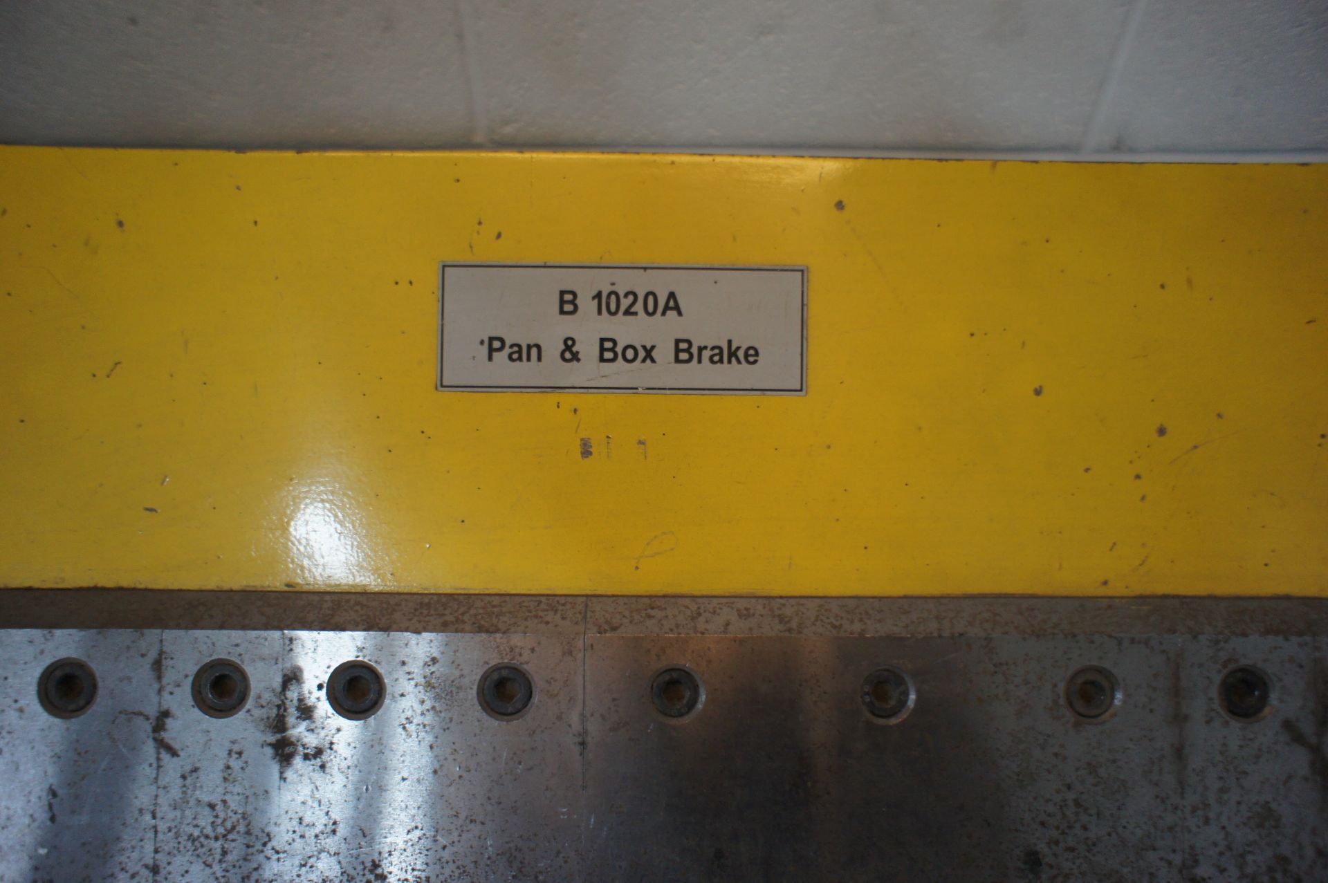 Warco B1020M bin and box brake folder - Image 3 of 3