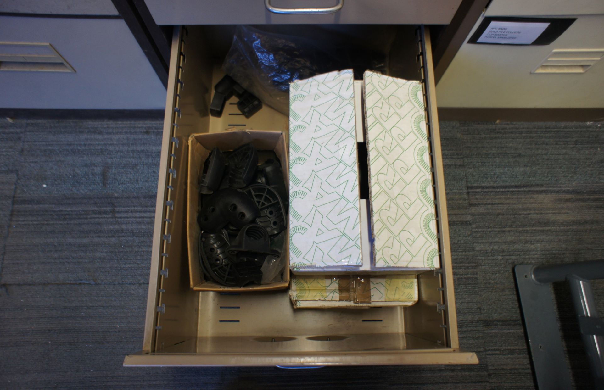 3 x 4 drawer metal filing cabinets and contents to - Image 7 of 10