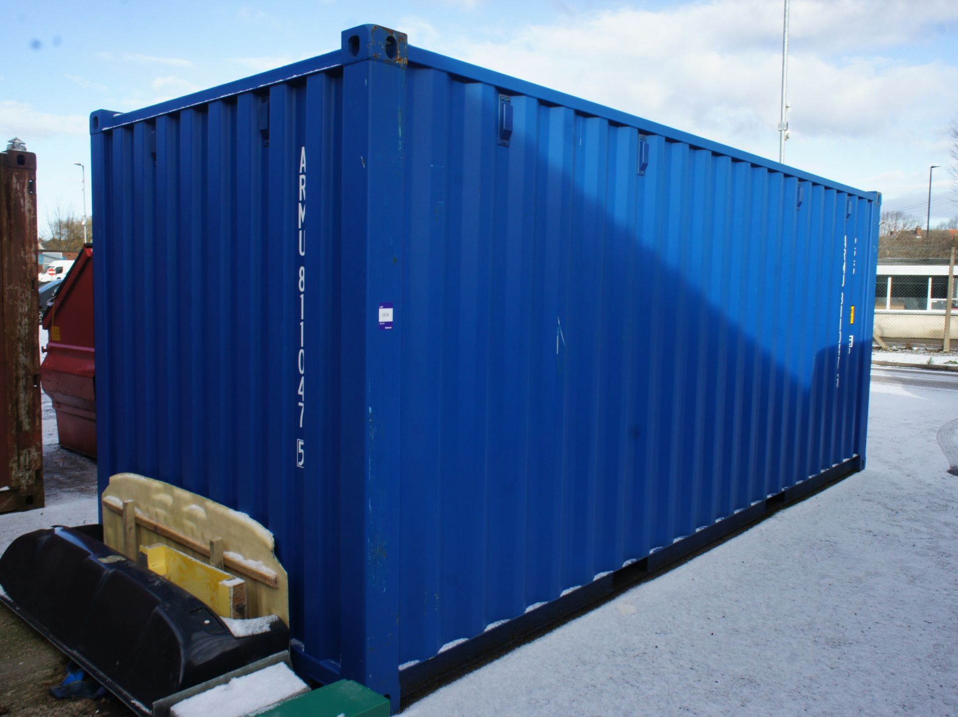 20ft metal storage / shipping container, one trip, - Image 3 of 3