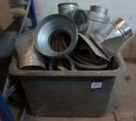 Contents to plastic box to include various ducting