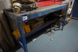 Steel framed work bench