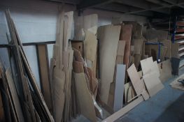 Quantity of various plywood vehicle templates, (st