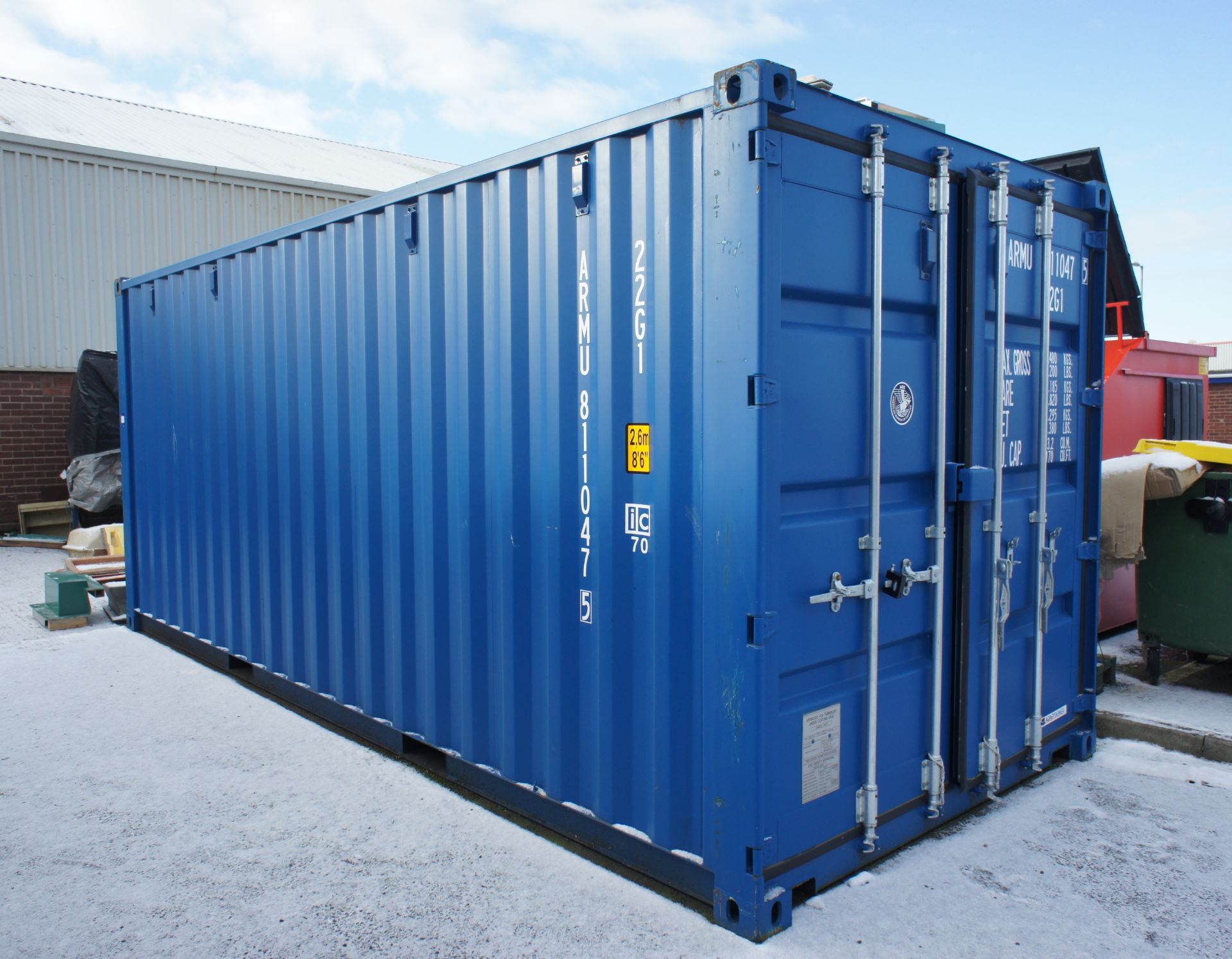 20ft metal storage / shipping container, one trip,