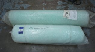 2 rolls of filter material