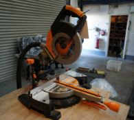 Evolution rage aluminium/wood chop saw 110volts wi