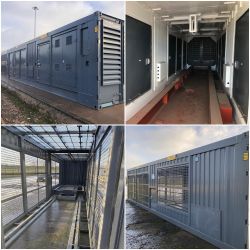 7x Unused 40ft Acoustic Generator Containers and 10x Unused 40ft Chiller Containers